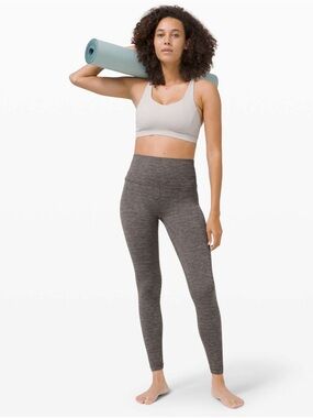 Lululemon Like New Align High Rise 28” Leggings in Heathered Black